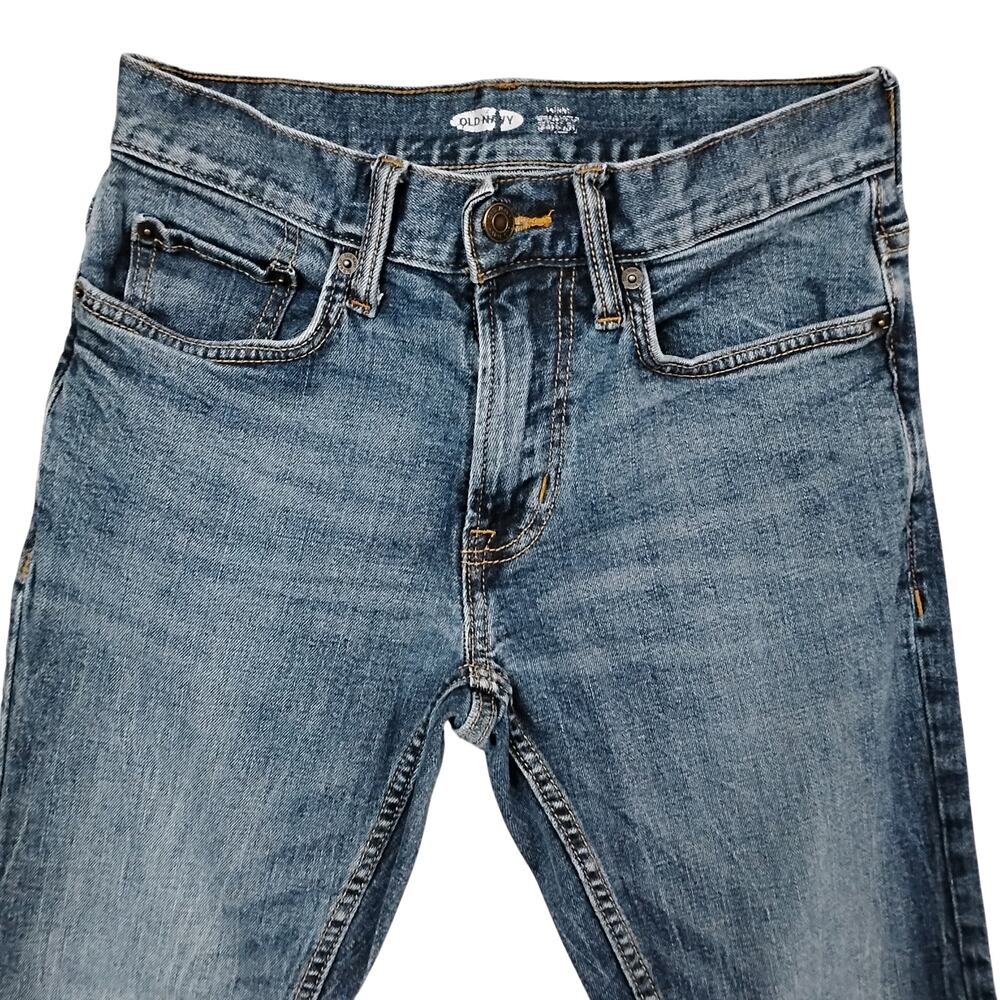 Old Navy Basic Skinny Jeans Size 28 x 30 Medium Blue Wash - Picture 2 of 6